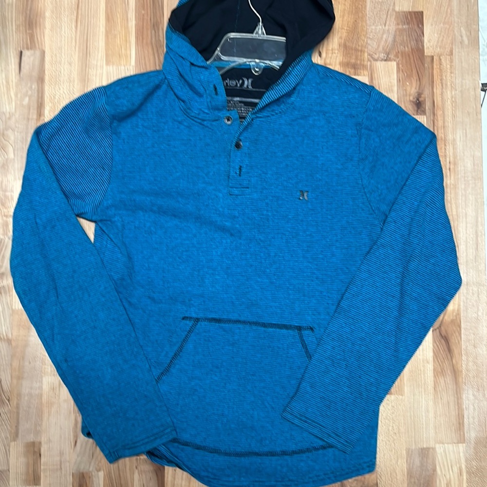 Blue striped Hurley hoodie